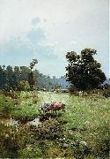 Serhii Vasylkivsky Cossack meadow Sweden oil painting artist
